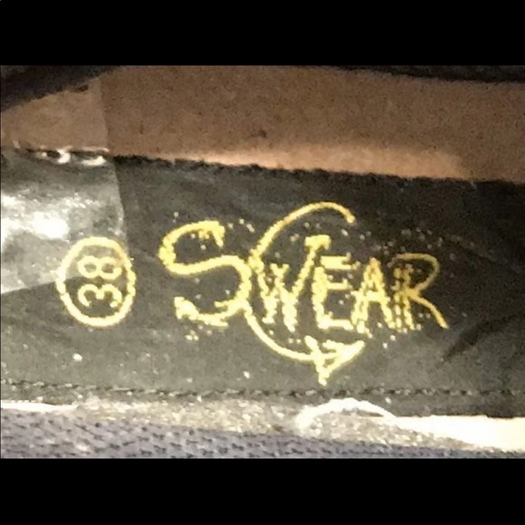 SWEAR platform knee boots BurBerry print vintage - Picture 5 of 5